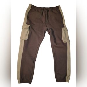 Forever 21 Men's Dual-Tone Cargo Sweatpants Forever 21 Size XL